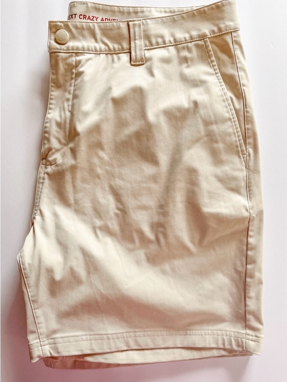 Rhone Commuter Shorts Men's 36 Beige Performance Chino Stretch